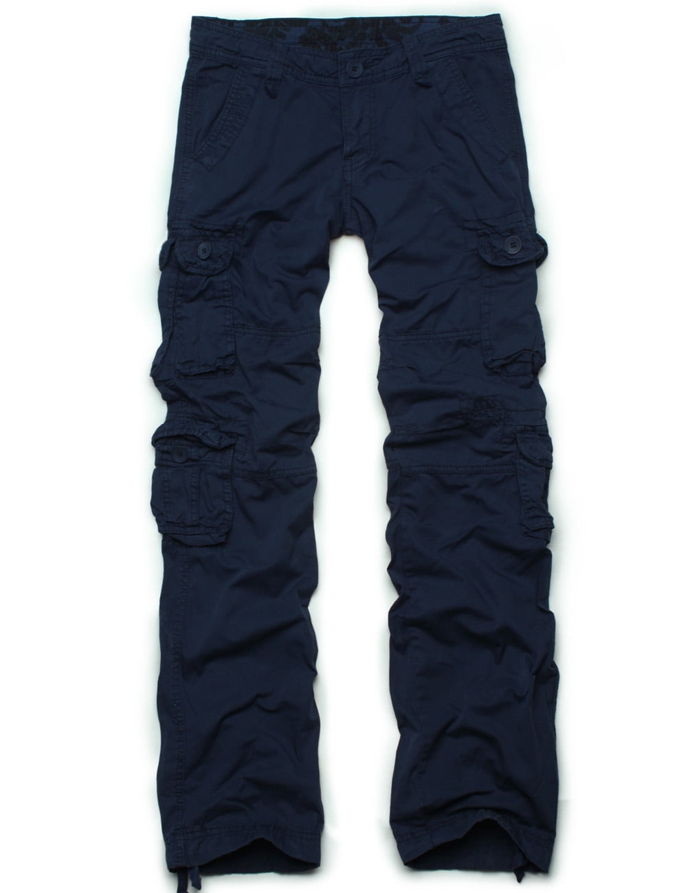 Women Cargo Pants Casual Solid Trousers with Pockets