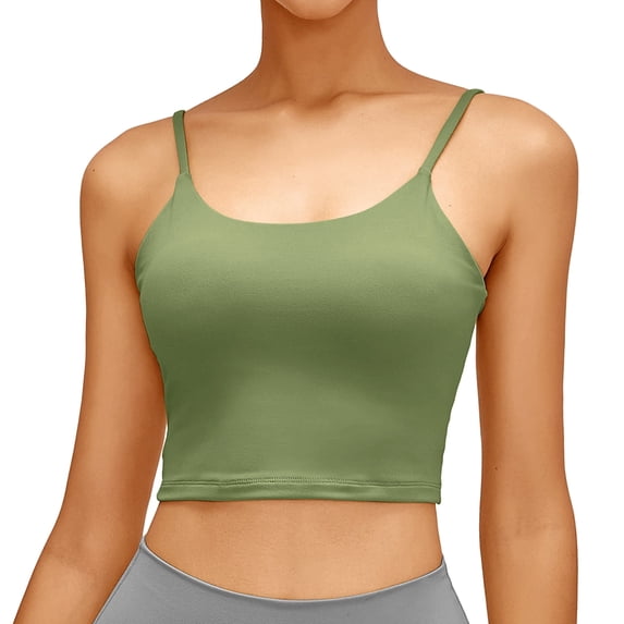 Matchstick Women Stretchy Tank Style Padded Sports Bra