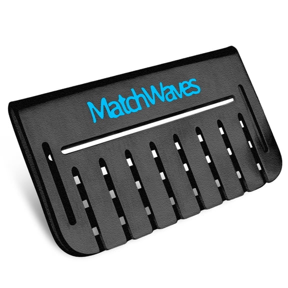 Matchwaves Grease Gate Blocker for Blackstone Griddle, Mesh Screen for Blocking Food from Falling into Rear Grease Catcher, Classic Movable Two-Sided Guard, Black, 1 Pack