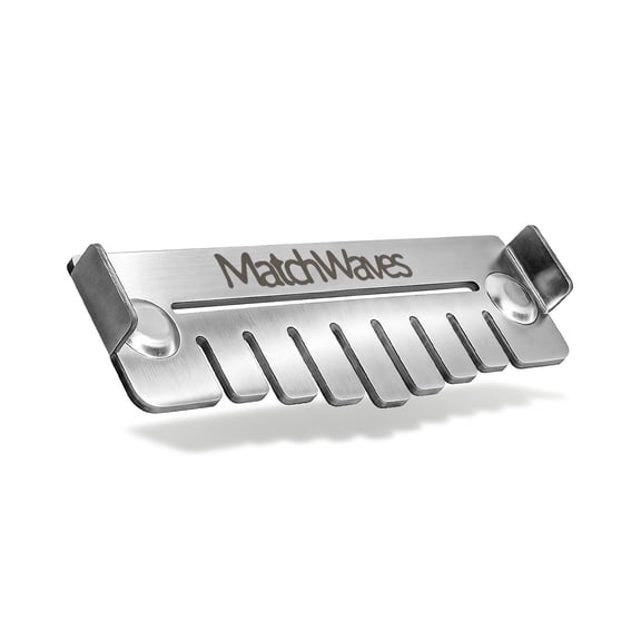Matchwaves Grease Gate Blocker for Blackstone Griddle, Mesh Screen for Blocking Food from Falling into Rear Grease Catcher, Upgraded Magnetic Guard, Silver, 1 Pack