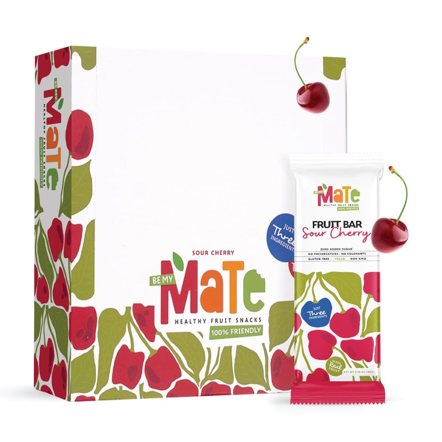 Mate Apple + Sour AIF4 Cherry Healthy Snack, 100 Natural Real Fruit