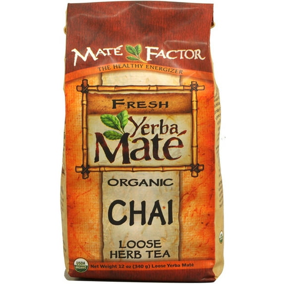 Mate Factor Chai Yerba Mate, 12 Oz
