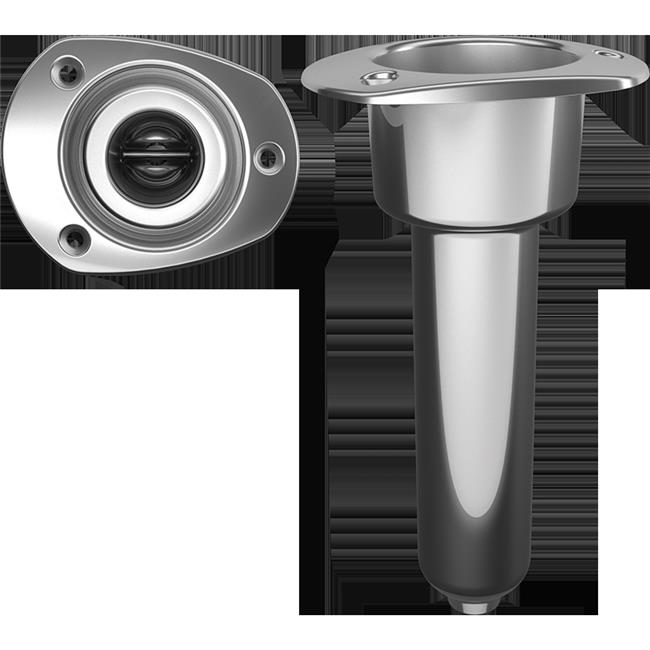 Mate Series Stainless Steel 0 Rod Cup Holder Drain Oval Top