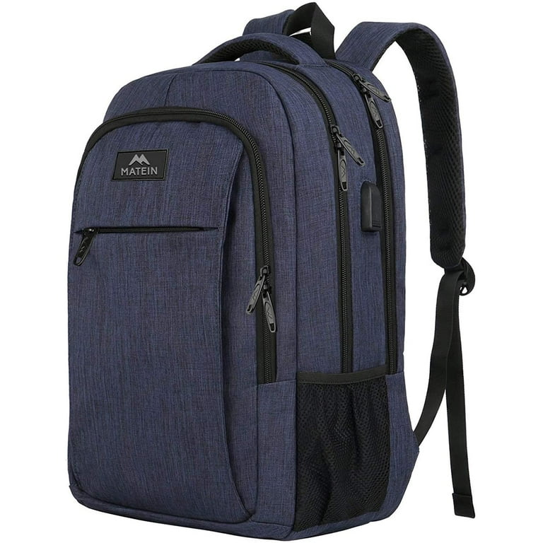 Matein 15.6 Inch Laptop Backpack with USB Charging Port,Slim Travel Backpack with Laptop Compartment for Men and Women,Water Resistant College School BookBag Computer Bag for Girls and Boys - Walmart.com Matein 15.6 Inch Laptop Backpack with USB Charging Port,Slim Travel Backpack with Laptop Compartment for Men and Women,Water Resistant College School BookBag Computer Bag for Girls and Boys - Walmart.com