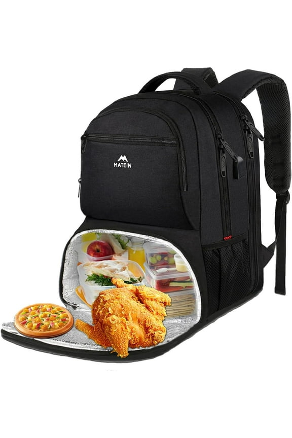 40L Insulated Cooler Backpack Lunch Box Laptop Backpack for Men Women