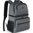 thumbnail image 1 of Matein Cooler Backpack, 17.3 inch Insulated Backpack Leakproof Lightweight Bag for Men Women, Gray, 1 of 8
