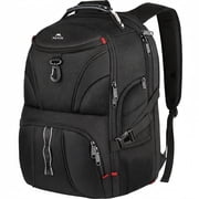 Matein Laptop Backpack for Men, 45L Water Resistant Travel Backpacks Fits for 17 inch Notebook, Black