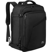 Matein Travel Backpack, 40L Carry-on Backpack Air Approved Weekender Bag for Men and Women, Black