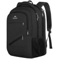 thumbnail image 1 of Matein 17'' Laptop Backpack, Flight Approved Carry on Travel Backpack with Luggage Strap for Men Women, Black, 1 of 8
