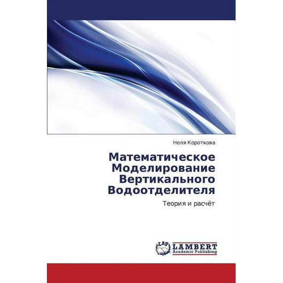 Matematicheskoe Modelirovanie Vertikal'nogo Vodootdelitelya (Paperback)