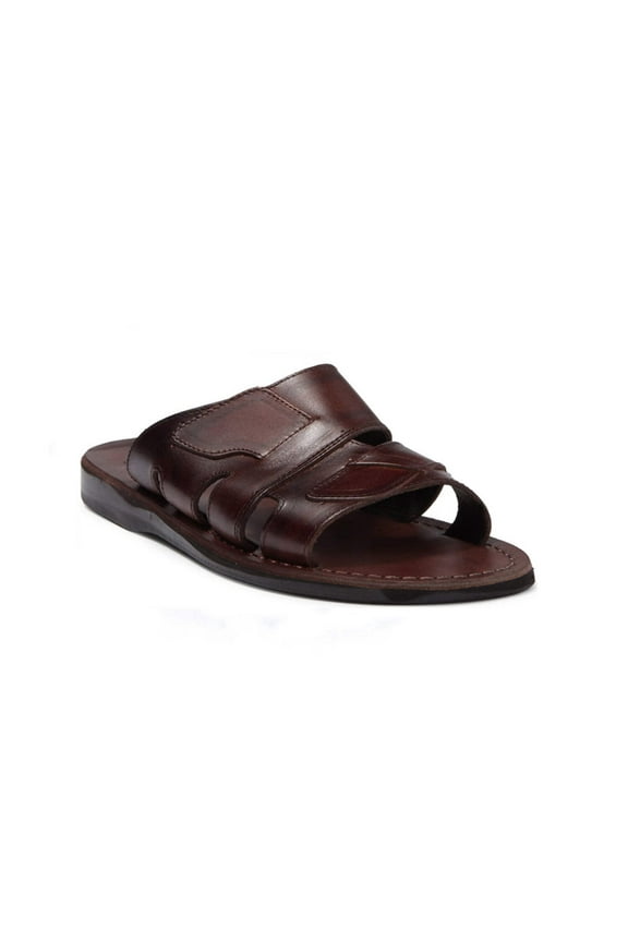 Mateo - Leather Open Toe Slide Sandal - Mens Sandals
