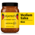 thumbnail image 1 of Mateo's Gourmet All Natural Salsa, Medium Heat, 16oz Glass Jar, 1 of 5