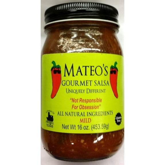 Mateo's Gourmet Salsa 16 Oz (Pack of 2) (Mild)