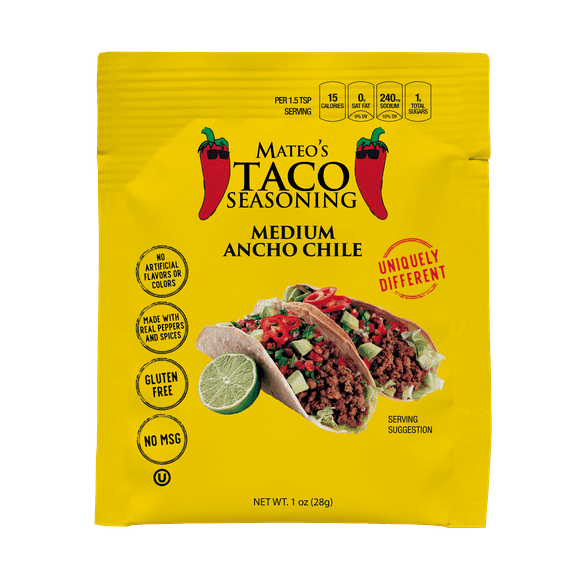 Mateo's Taco Seasoning Medium Ancho Chile