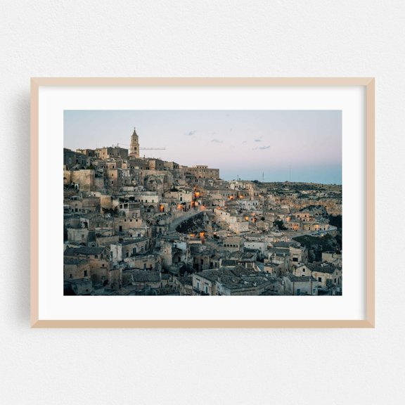 Matera Italy Rustic Cityscape Architecture Poster Unframed Paper Print