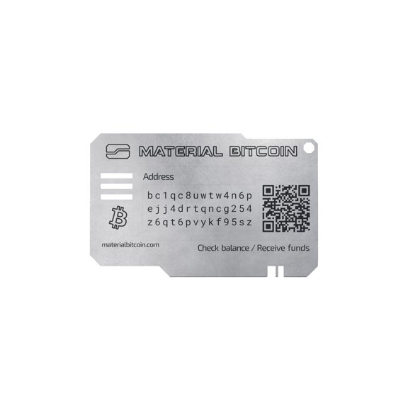 Material Bitcoin Lite - Cold Wallet for Bitcoin - Physical BTC Wallet to Store Bitcoin and Manufactured with Strict Security Measures. Y101