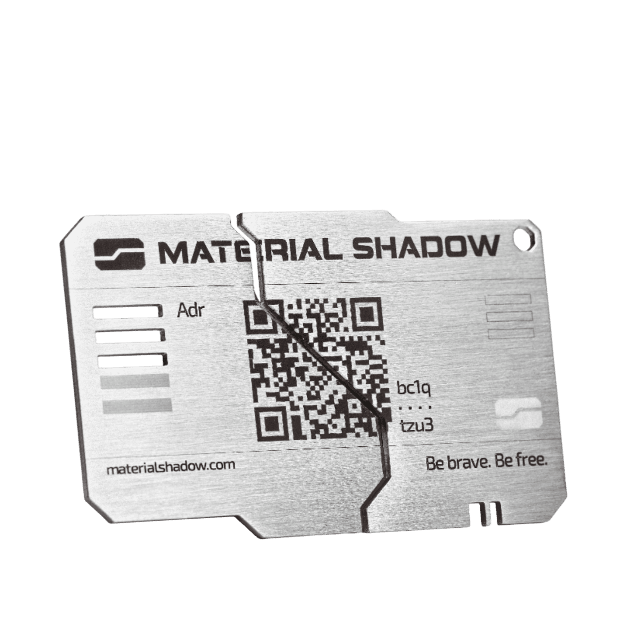 Material Bitcoin Shadow – Split Steel Bitcoin Wallet with Portable Plate |  Cold Storage - Walmart.com