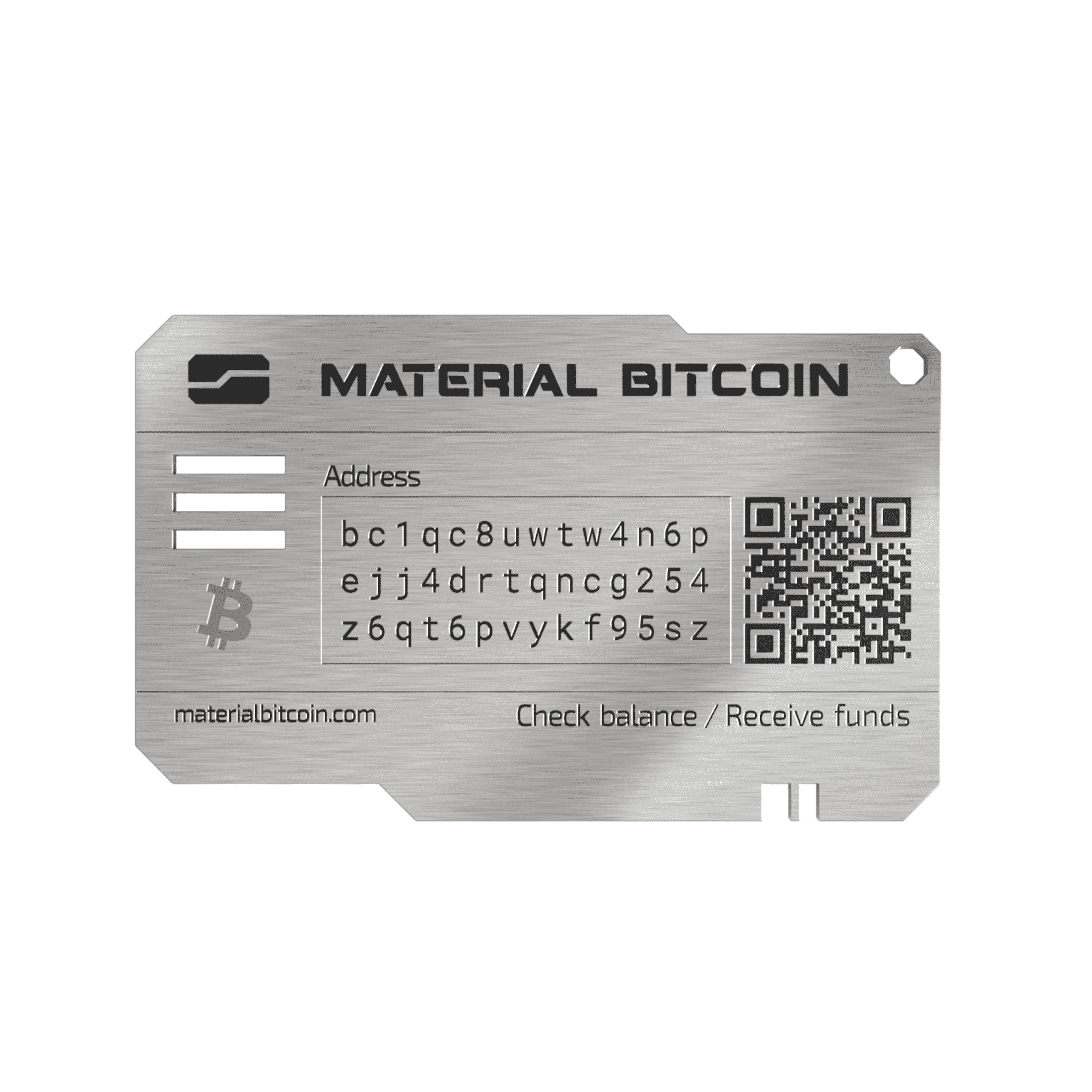Material Bitcoin – Ready to Use Physical Bitcoin Wallet | Cold Storage -  Walmart.com