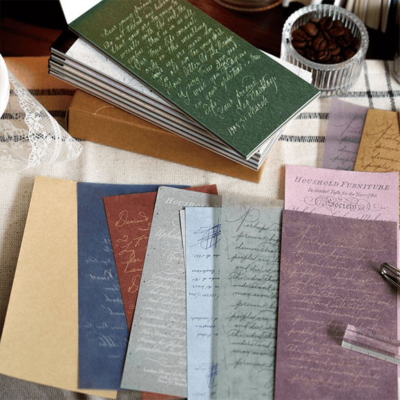 Material Book, Retro Notebook Decoration Collage Material, Diary, DIY Production, Handicrafts Pink