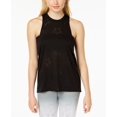 thumbnail image 1 of Material Girl Active Juniors' Burnout Tank Top (Black, S), 1 of 1