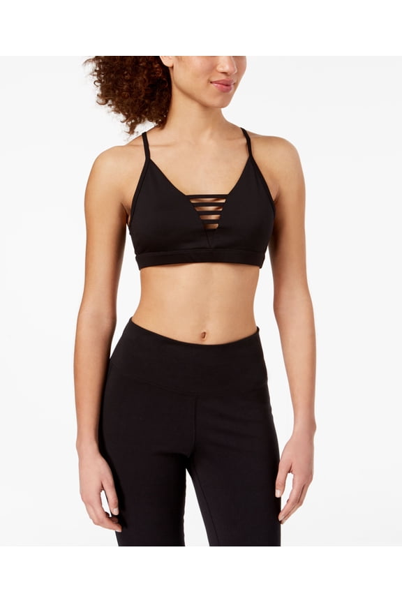 Active Juniors Cage Front Sports Bra Noir S