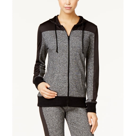 Material Girl Active Juniors Colorblocked Hoodie Black M