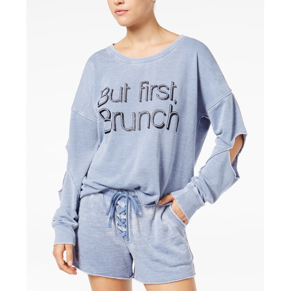 Material Girl Active Juniors Cutout Graphic Sweatshirt Infinity XL