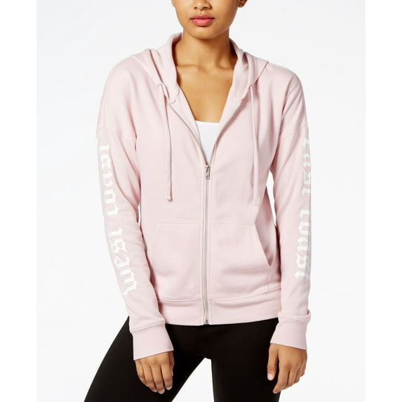 Material Girl Active Juniors Fleece Lined Hoodie Shimmer Pink XL