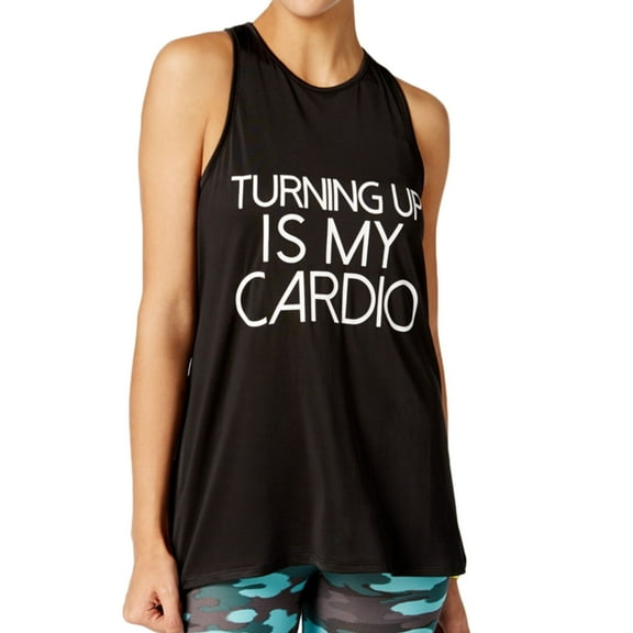 Material Girl Active Juniors Graphic Tank Top Noir XL