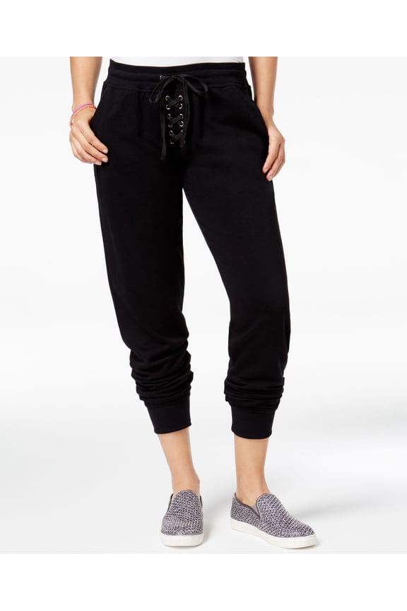 Active Juniors Lace Up Sweatpants Noir XL