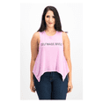 thumbnail image 1 of Material Girl Juniors Graphic Handkerchief Hem Top Orchid XS, 1 of 2