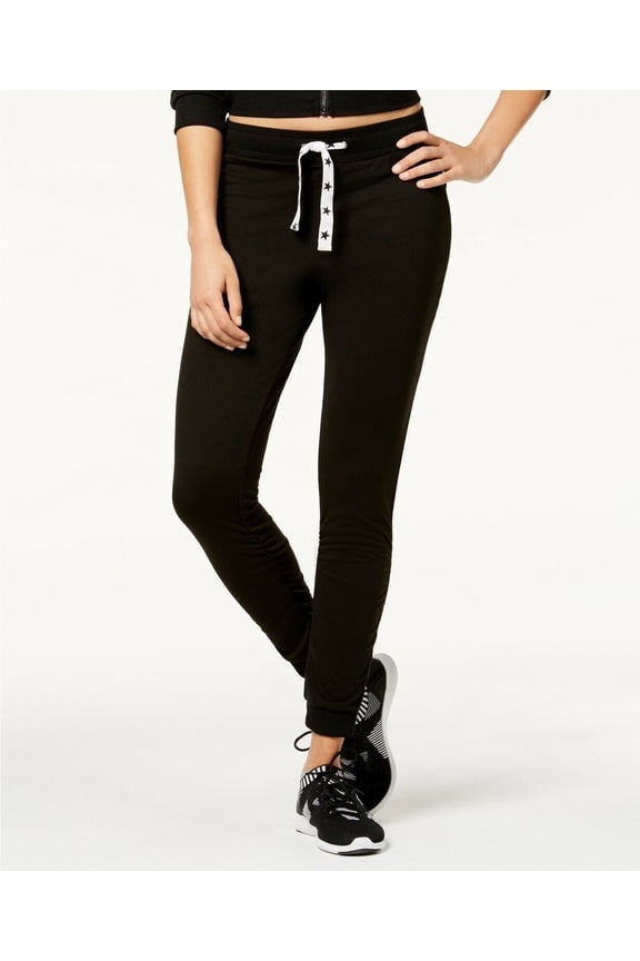 Juniors Ruched Leg Jogger Pants Black XL