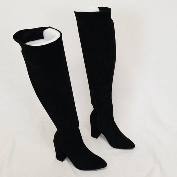 Material Girl Women's Bravy Closed Toe Over Knee Fashion Boots Black Size 6.5 M