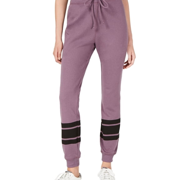 Material Girl Womens Drawstring Athletic Jogger Pants, Purple, Juniors, Small