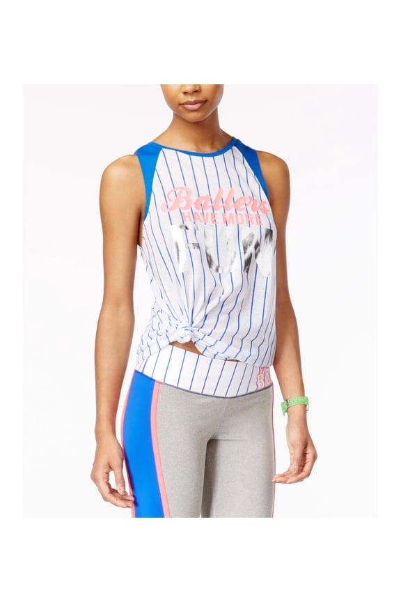 Womens Graphic Fitness Tank Top White L