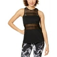 thumbnail image 1 of Material Girl Womens Juniors Mesh Tank Top, Black, Large, 1 of 1