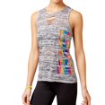 thumbnail image 1 of Material Girl Womens Love!!! Tank Top, Grey, Juniors, Small, 1 of 2