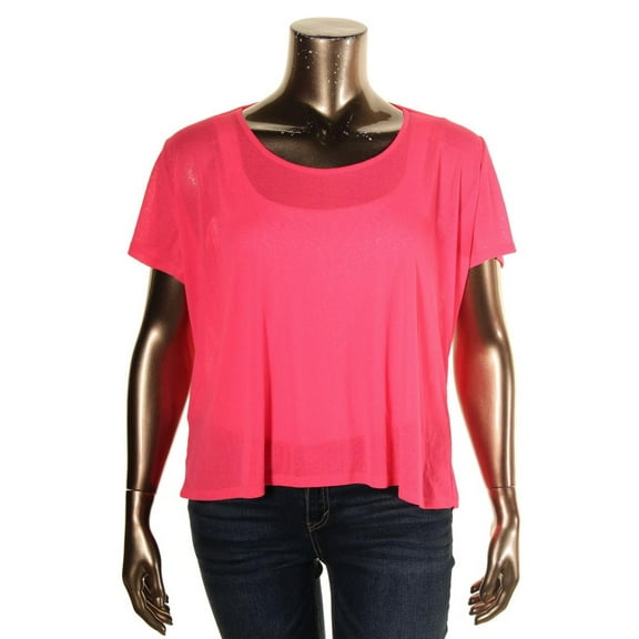 Material Girl Womens Never Gonna Stop Me Short Sleeves Pullover Top