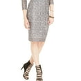thumbnail image 1 of Material Girl Womens Patterned Mesh Pencil Skirt, Black, Juniors, Small, 1 of 3