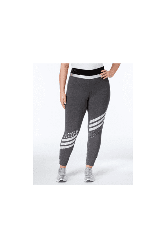Womens Plus Size Active Striped Leggings Size 3X