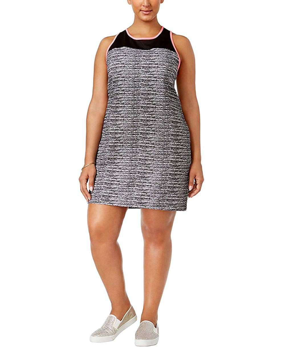 knee length dresses for ladies Women's Sly Looks Mesh Yoke Bodycon Dress in Black main image 1