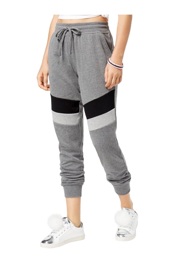 Womens Striped Heathered Sweatpants