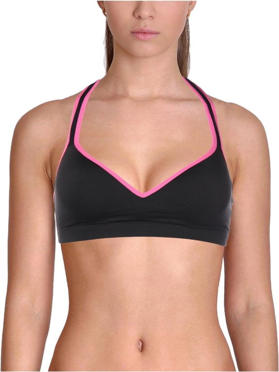Active Juniors Contrast Trim Sports Bra Black XS