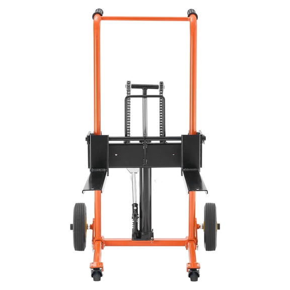 Material Lift Winch Stacker 450 lbs Pallet Truck Dolly 35.8-inch Lift