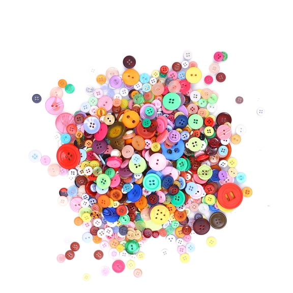 Material Package Manual Button Painting Buttons Round Knitting Assortment Vintage Scrapbooking Colorful Resin 600 Pcs