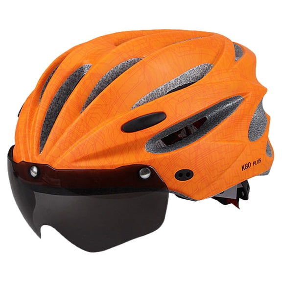 Material Pc，Eps L Size Is Suitable For Head Circumference 58-62Cm, Mountain Bike Helmet-Orange