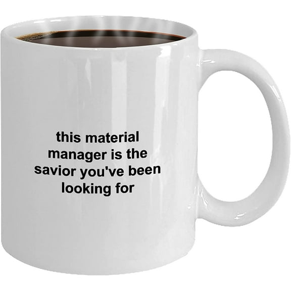 Materials Manager Mug, Ceramic Coffee Cup, Supply Manager, Co Worker, Boss, Friend, Manager,