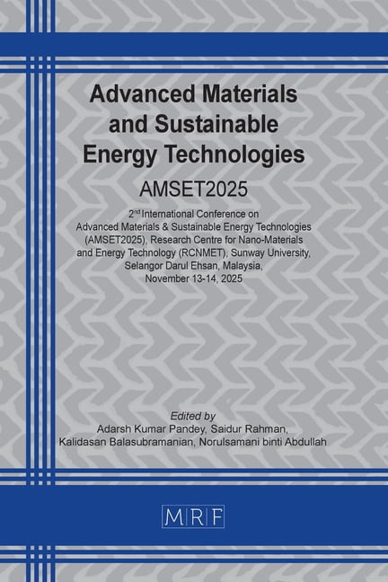 Materials Research Proceedings Advanced Materials and Sustainable Energy Technologies: Amset2025, Book 66, (Paperback)