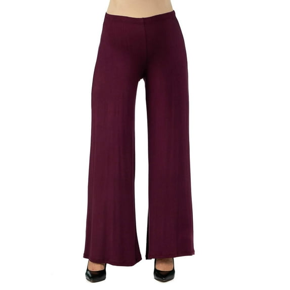 Maternity 24Seven Comfort Apparel Palazzo Pants Color: Red Size: S-MAT