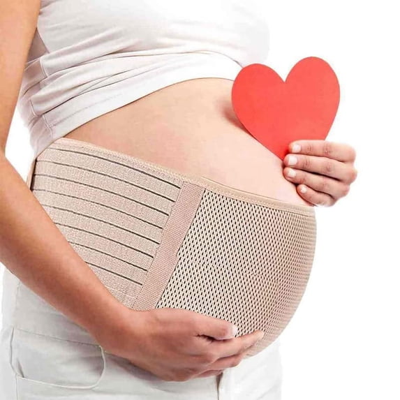 Maternity Abdominal Support Belt Daily Use Abdominal Support Belt - Relieves Lower Back, Pelvis and Hip Pain ( Brown )